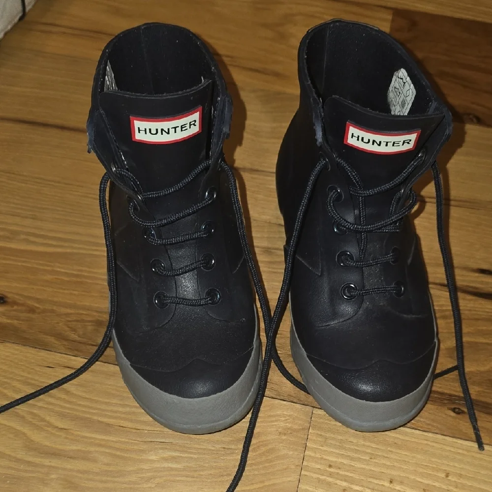Hunter Kids Black Rain & Snow Boots